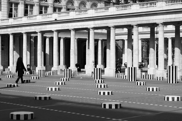 Les Deux Plateaux - The colonnes de Buren Palais-Royal Paris France