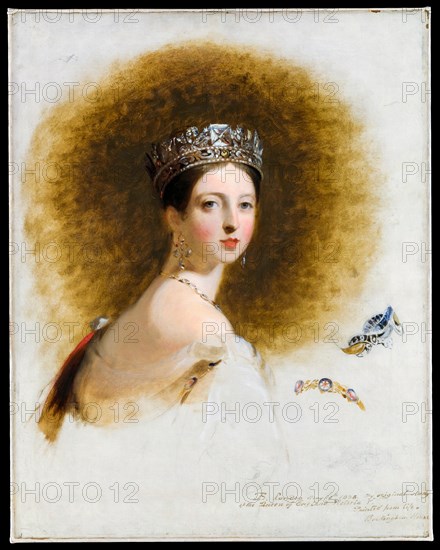 Queen Victoria portrait, Thomas Sully, 1838, painting