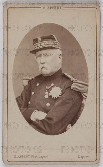 Portrait of Patrice MacMahon, (1808-1893), (Marshal of France, President of the Republic from 1873 to 1879) Portrait de Patrice de Mac-Mahon, (1808-1893), Maréchal de France, Président de la République 1873-1879. Carte de visite. Photographie d'Ernest Charles Appert. Tirage sur papier albuminé. 1860-1890. Paris, musée Carnavalet.