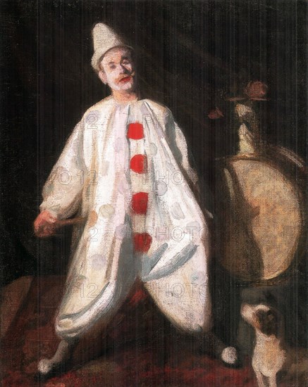 Artwork entitled Clown by the Hungarian artist Károly Ferenczy.