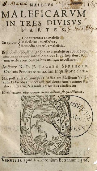 Malleus Maleficarum edição 1576 Veneza.