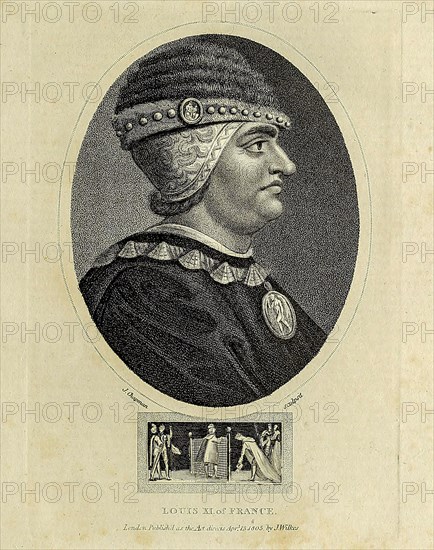 Louis XI of France Louis XI (3 July 1423 – 30 August 1483), called "Louis the Prudent" (French: le Prudent), was King of France from 1461 to 1483. He succeeded his father, Charles VII. Copperplate engraving From the Encyclopaedia Londinensis or, Universal dictionary of arts, sciences, and literature; Volume VII;  Edited by Wilkes, John. Published in London in 1810