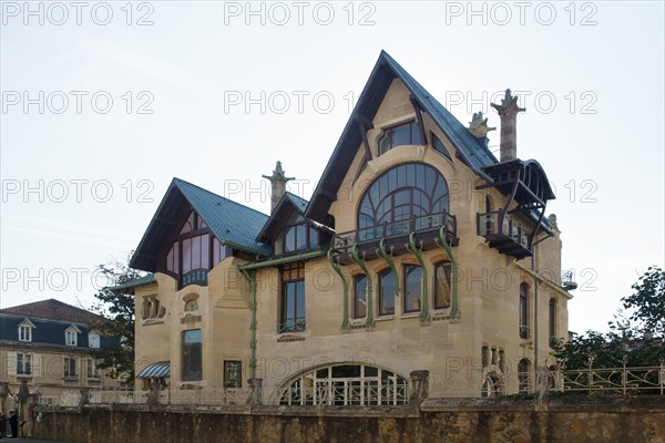 Villa Majorelle designed by French Art Nouveau architect Henri Sauvage (1901-1902) in Nancy, France.