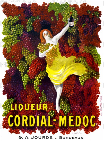 Liquer Cordial-Médoc by Leonetto Cappiello (1875-1942). Poster published in 1904 in France.