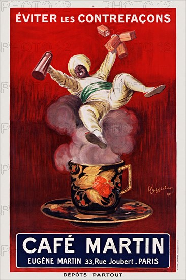 Café Martin by Leonetto Cappiello (1875-1942). Poster published 1921 in France.
