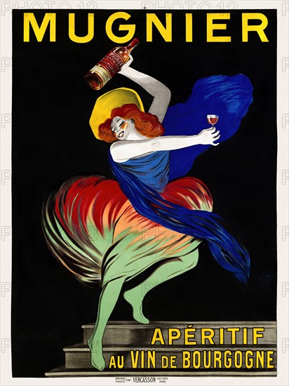 Mugnier. Apéritif au vin de Bourgogne by Leonetto Cappiello (1875-1942). Poster published in 1912 in France.