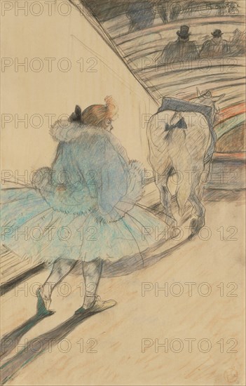 At the Circus: Entering the Ring 1899 by Henri de Toulouse-Lautrec