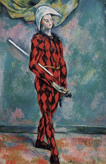 Harlequin by Paul Cézanne
