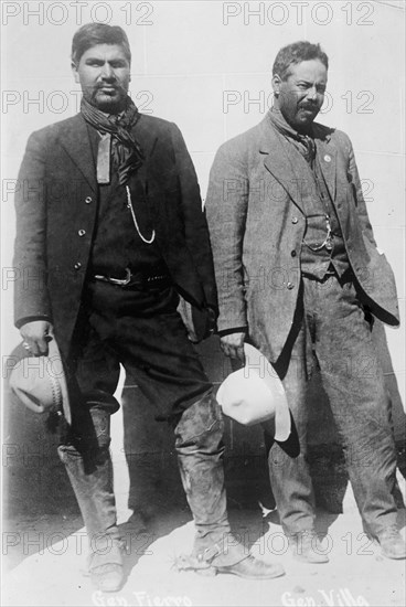 Archival Photo: General Pancho Villa and Fierrio ca. 1908-1919