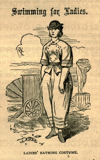 Ladies Swimming costume 1878