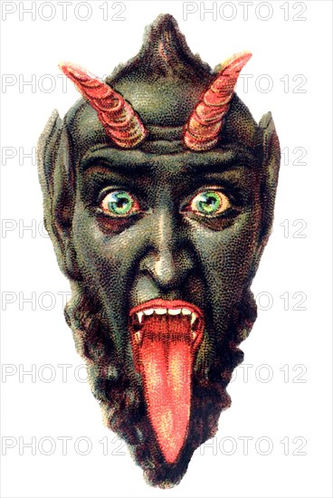 bavarian Krampus Kramperl Miglo Buttnmandl 19th century Germany