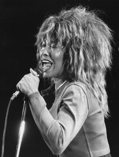 Tina Turner Singer Performing on stage