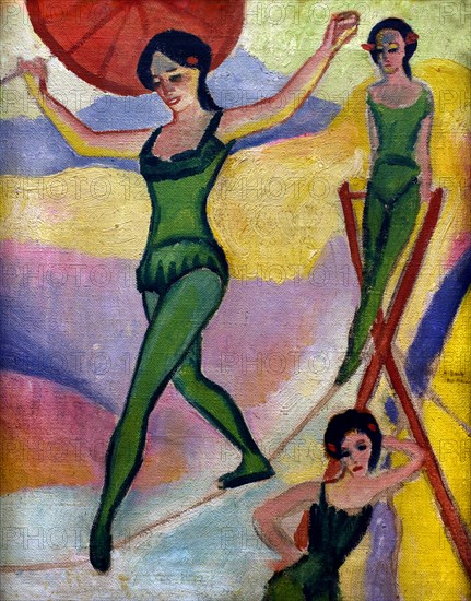 Seiltänzerinnen - Rope Dancers 1910  August Macke 1887-1914 German Germany