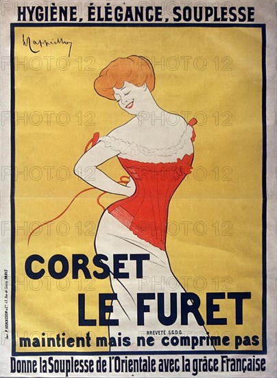 Affiche Corset Le Furet Cappiello