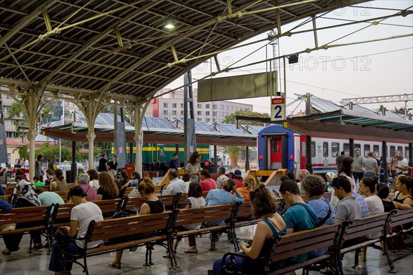 Basmane/Izmir/Turkey- 26/08/2019: Basmane Railway Station is an intercity and regional railway terminal and rapid transit station