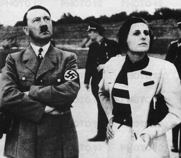 Helene Bertha Amalie 'Leni' Riefenstahl (22 August 1902 – 8 September 2003) was a German film director, producer, screenwriter, editor, photographer, actress, dancer, and propagandist for the Nazis.Adolf Hitler (20 April 1889 – 30 April 1945) was a German politician of Austrian origin who was the leader of the Nazi Party (NSDAP), Chancellor of Germany from 1933 to 1945, and Fuhrer ('leader') of Nazi Germany from 1934 to 1945.As dictator of Nazi Germany he initiated World War II in Europe and was a central figure of the Holocaust.
