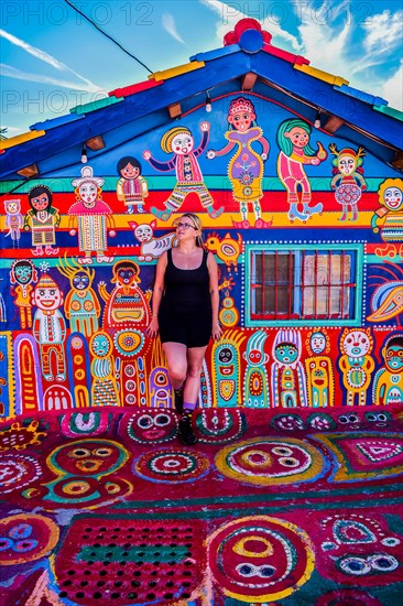 Travel to the colorful Rainbow village in Taichung, Taiwan