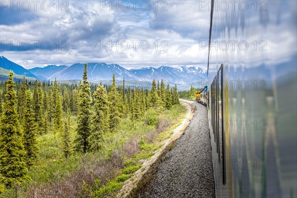 Train to the Denali National Park, Alaska USA