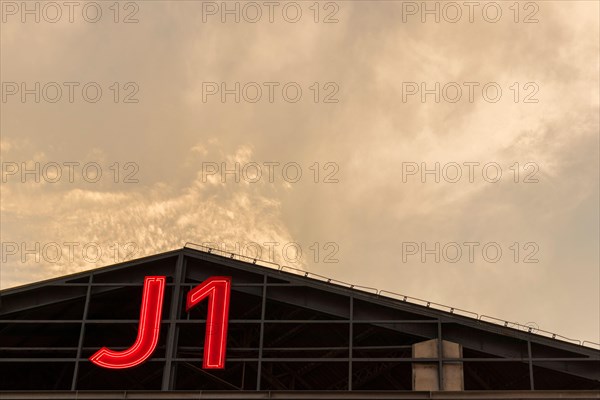 J1 sign at For Port in Marseille France