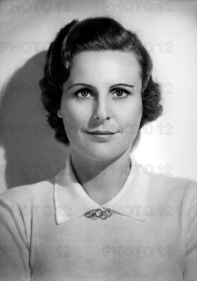 Leni Riefenstahl. Portrait of the German film director and photographer, Helene Bertha Amalie "Leni" Riefenstahl (1902-2003), c.1936-38. Riefenstahl is best known for her role in producing nazi propaganda.