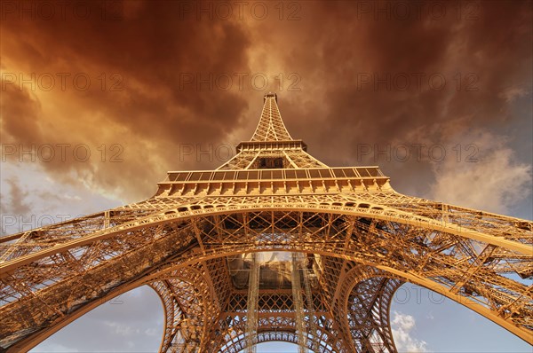 Beautiful view of Eiffel Tower in Paris