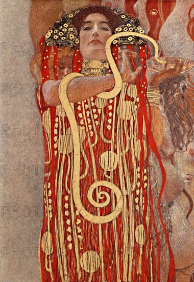 Gustav Klimt, Medicine, detail showing Hygieia (Health), ceiling painting circa 1900