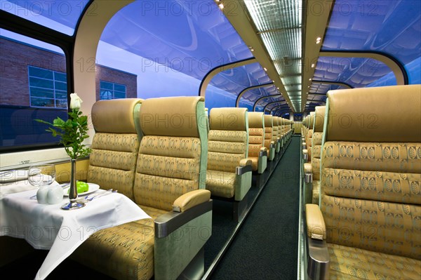 Rocky Mountaineer Train observation car