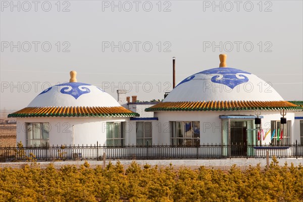 A Mongolian house near Dongsheng in Inner Mongolia China