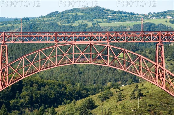 Garabit Viaduct near Ruynes-en-Margeride, Cantal, France