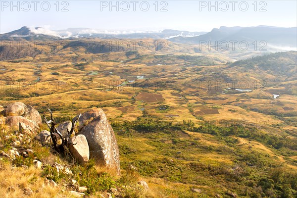 View across Andringitra National Park in southern Madagascar.