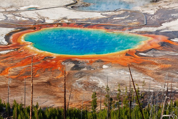 Grand Prismatic Spring, Midway Geyser Basin, Yellowstone National Park