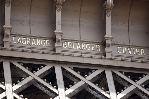 Eiffel Tower, Paris, lower detail.