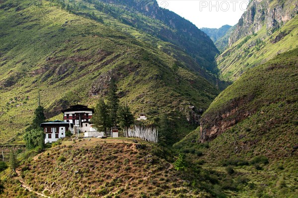 Small Buddhist Temple in Bhutan