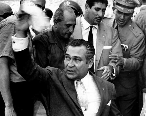 Cuban President Fulgencio Batista at the Cuban Grand Prix race