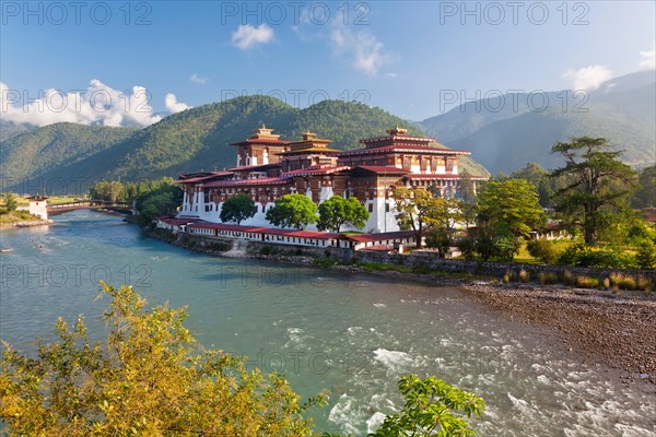 Punakha Dzong or monastery, Punakha, Bhutan