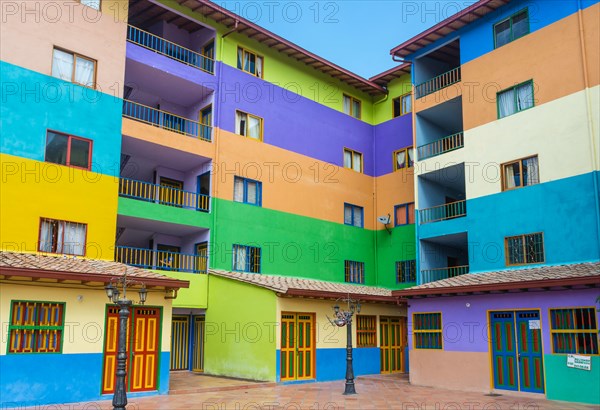 Colorful building in Guatape, Colombia