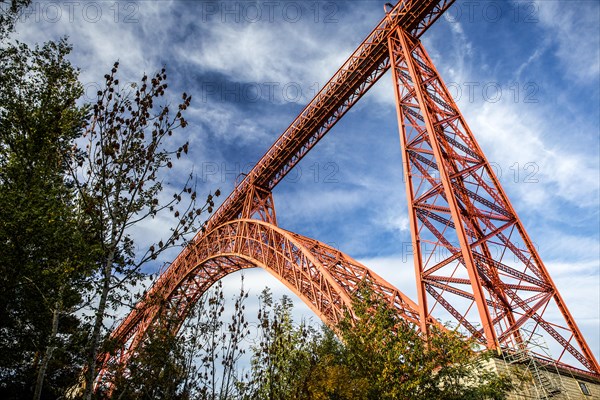 Garabit viaduct by Gustave Eiffel inaugurated 1885 : 565 m (1,854 ft) length