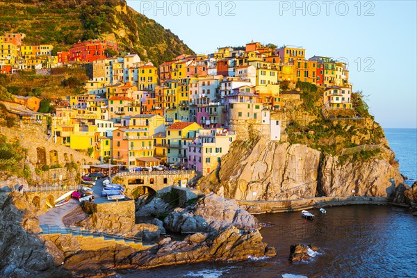 Cinque Terre - Manarola village in summer.