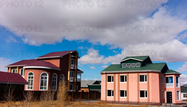New houses and development in Olgii, in far western Mongolia.
