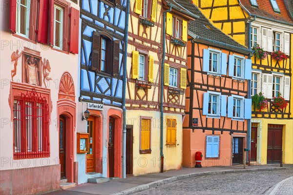 Colorful half timbered houses, Colmar, France