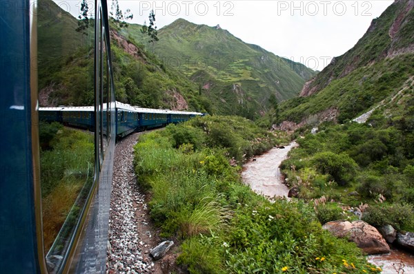 Inca Trail. Peru Luxury train from Cuzco to Machu Picchu. Orient Express. Belmond. Since the route by which the train passes is possible to see some p