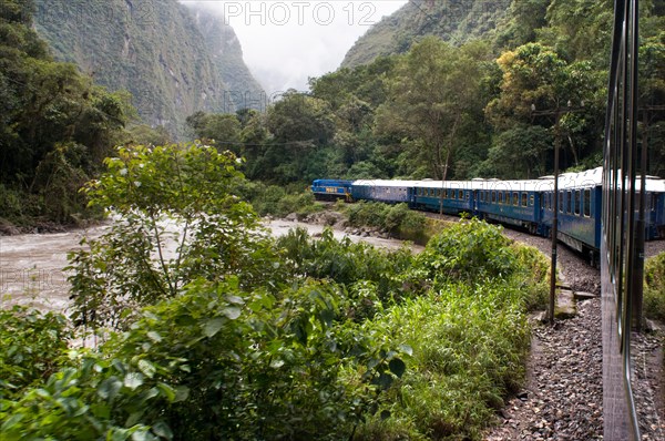 Inca Trail. Peru Luxury train from Cuzco to Machu Picchu. Orient Express. Belmond. Since the route by which the train passes is possible to see some p