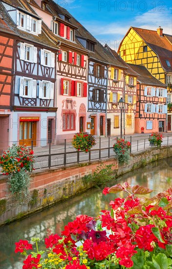 Colorful houses in Petite Venise (Little Venice) district, Colmar, France