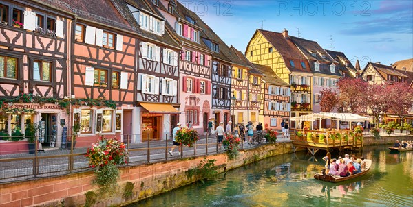 Colorful houses in Petite Venise (Little Venice) district, Colmar, France