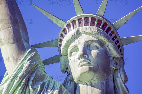 Detail of the Statue of Liberty in New York