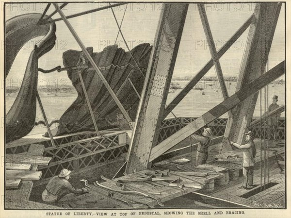 Construction of Statue of Liberty 13