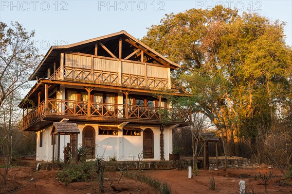 Guest rooms at an eco-lodge Olympe du Bemaraha near Tsingy de Bemahara National Park. Madagascar, Africa.