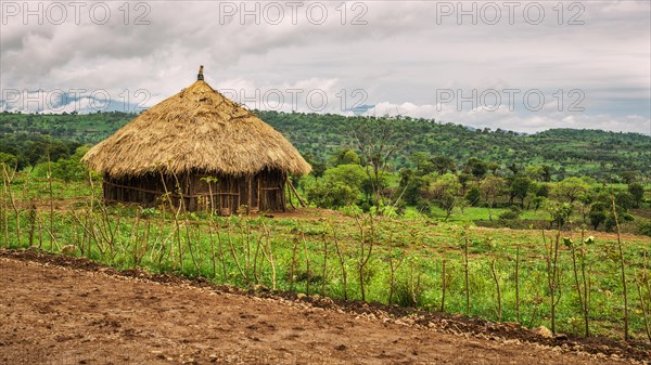 Traditional houses in  Ethiopia, Africa