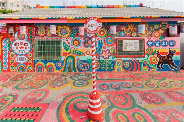 Taichung, MAY 26: The famous Rainbow Village on MAY 26, 2018 at Taichung, Taiwan