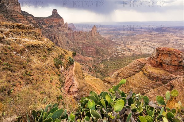 Gheralta Mountains in Hawzen Tigray region Ethiopia